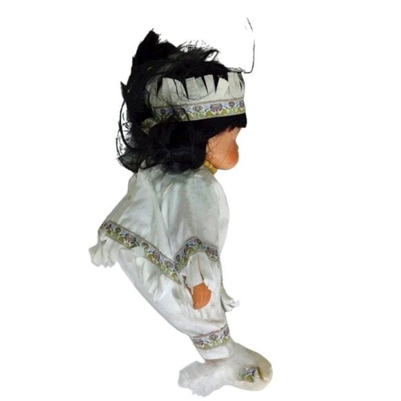 14" Sweet Doll Handmade Embroidered Native American Indian First Nation Outfit - Picture 3 of 10